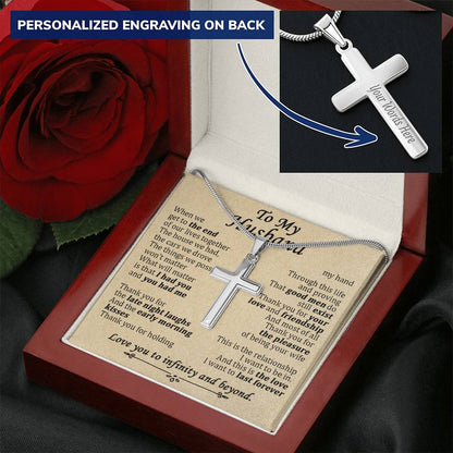 For Husband - I Had You And You Had Me - Cross Customize Engraved Cross Necklace
