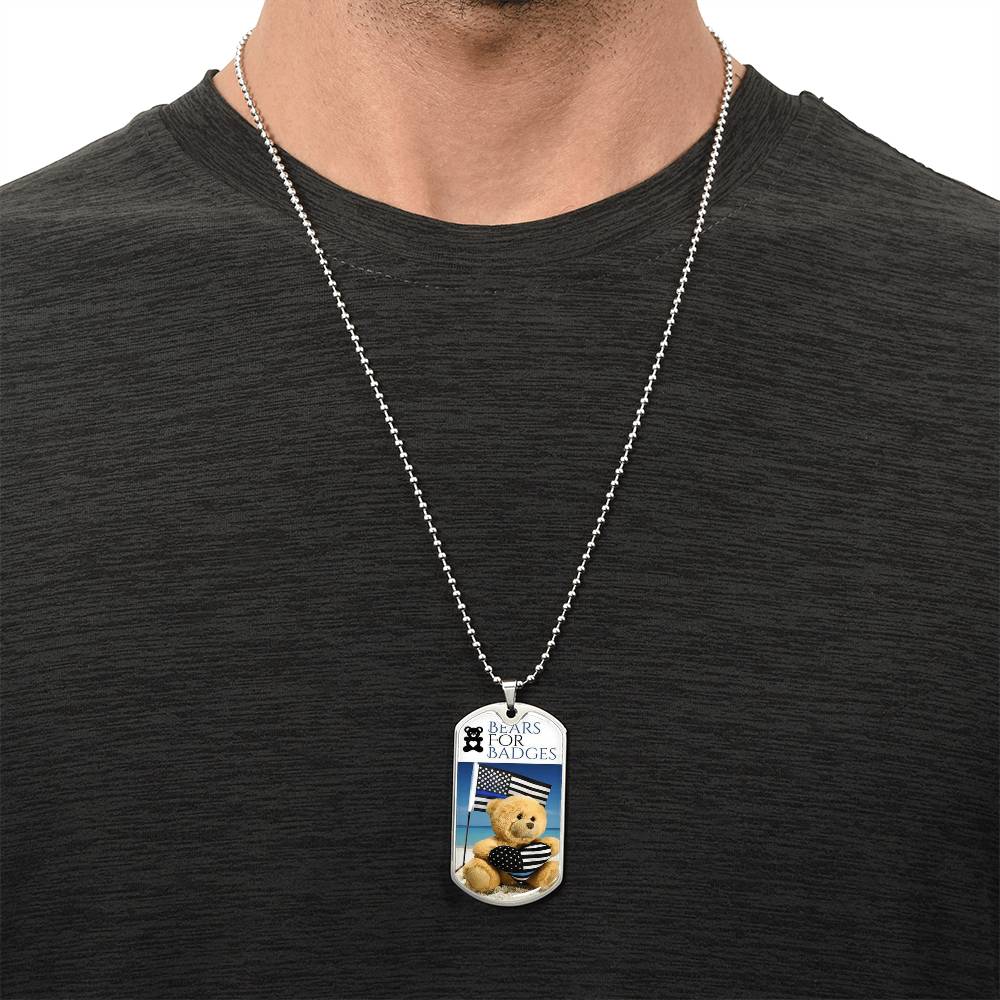 Bears For Badges - Army Tag Necklace, Dog Tag Necklace