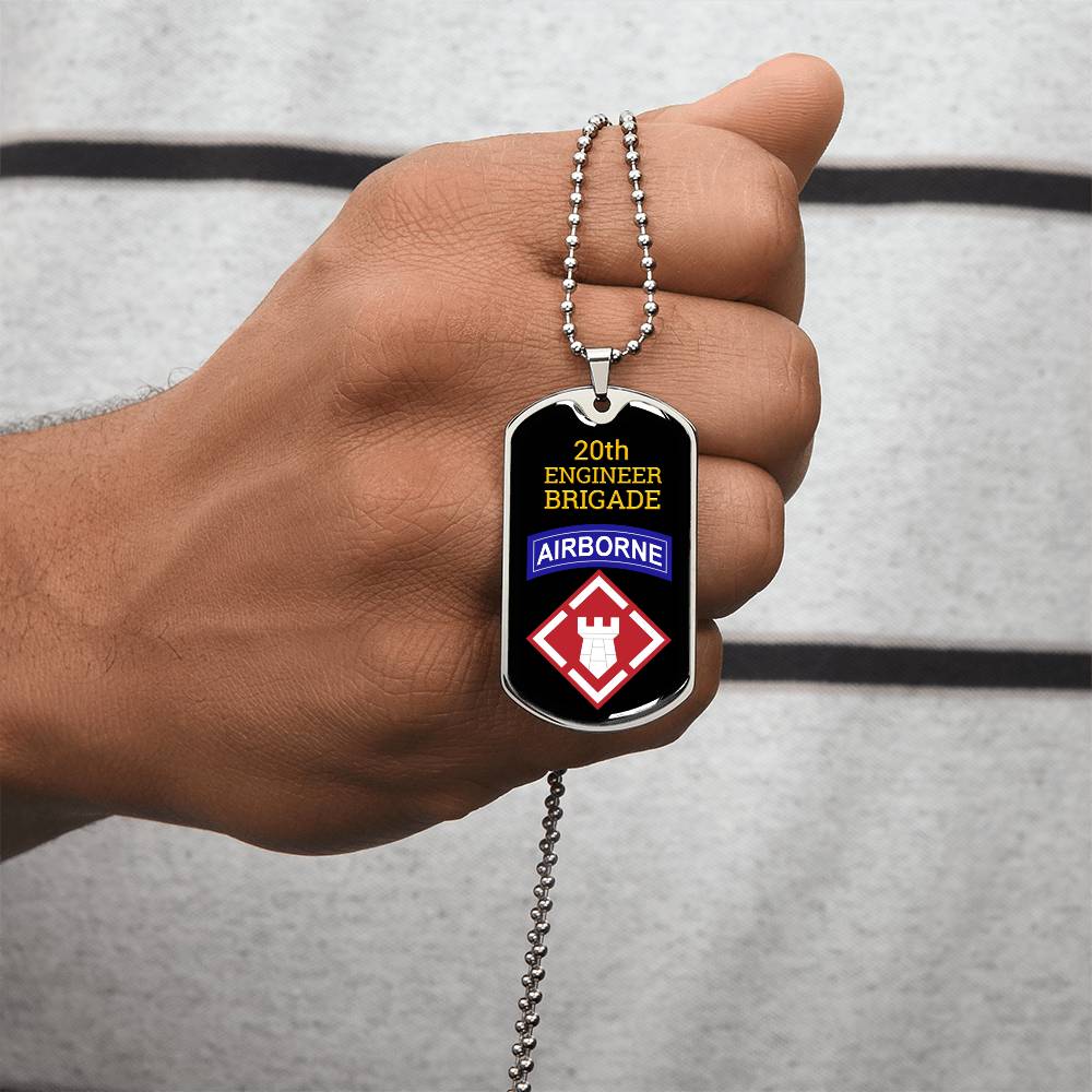 Awesome Dog Tag For 20Th Engineer Brigade - Army Tag Necklace, Dog Tag Necklace