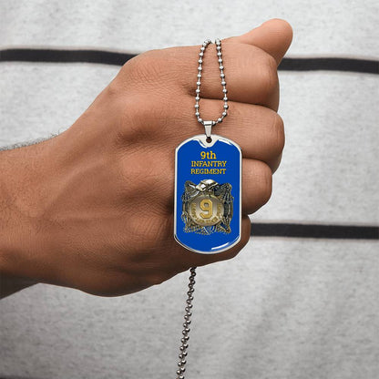 Awesome Dog Tag For 9Th Infantry Regiment - Army Tag Necklace, Dog Tag Necklace