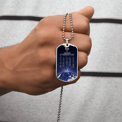 Aries Dog Tag Personalized Necklace - Army Tag Necklace, Dog Tag Necklace