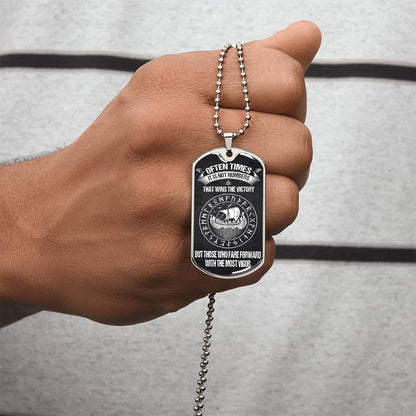 Viking Warrior Premium Dogtag - Army Tag Necklace, Dog Tag Necklace