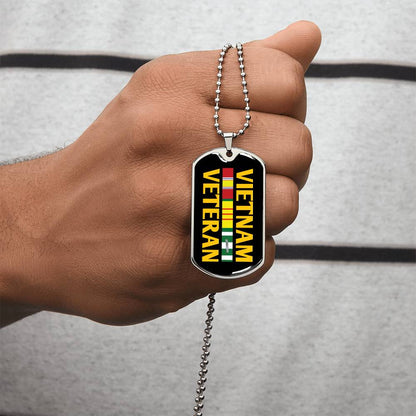 Vietnam Veteran Dog Tag - Army Tag Necklace, Dog Tag Necklace