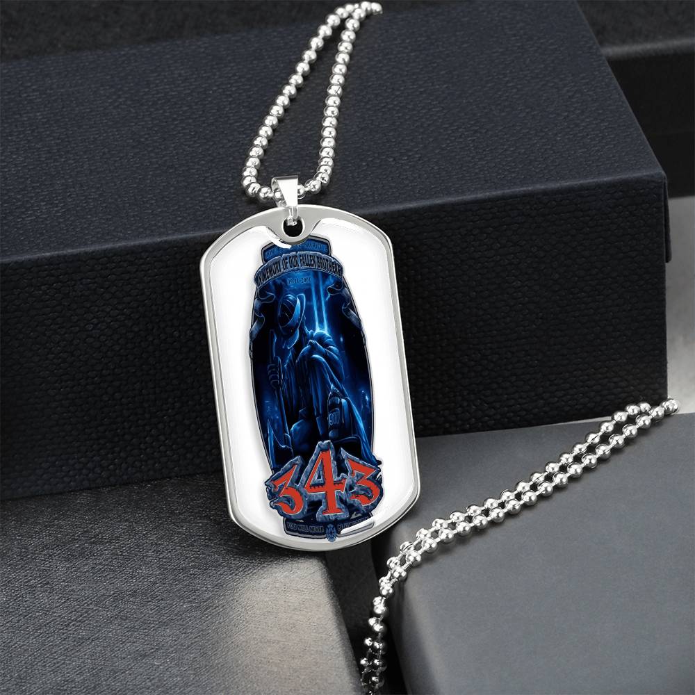 Best Gift For Firefighter - Army Tag Necklace, Dog Tag Necklace