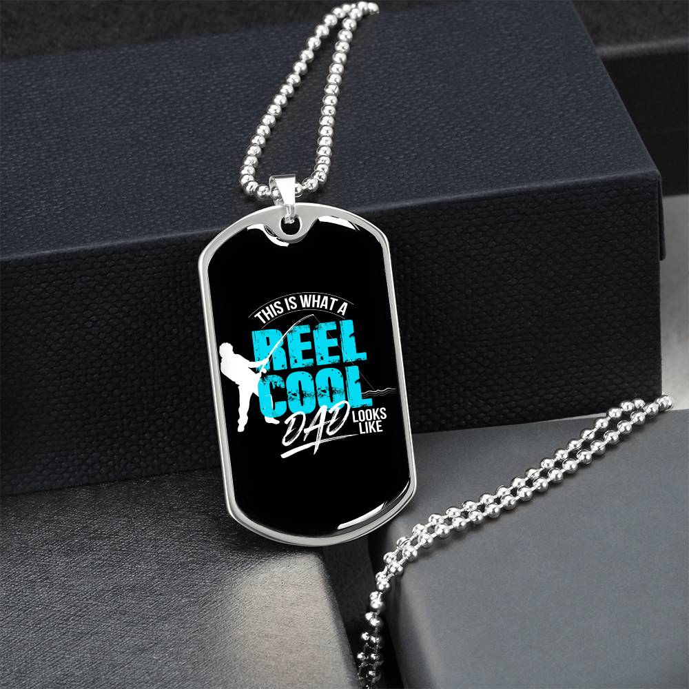 Collection Dad - Reel Cool Necklace - Army Tag Necklace, Dog Tag Necklace