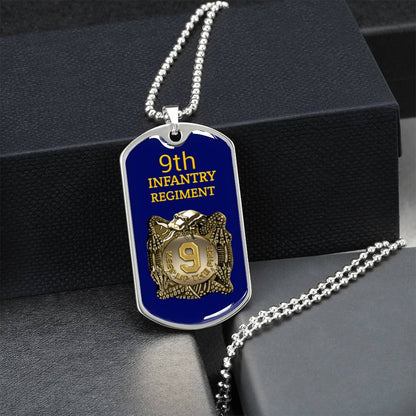 Awesome Dog Tag For 9Th Infantry Regiment - Army Tag Necklace, Dog Tag Necklace