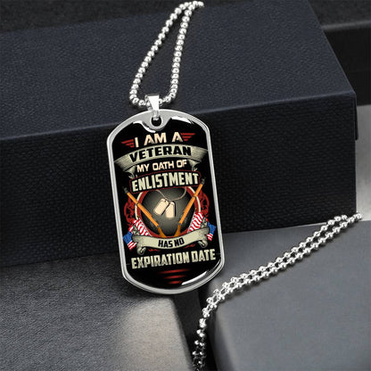 Veteran Gift - Veteran Dad Gift - Pendant Necklace Proud Military Family Necklace - Usa Army - Navy - Air Force - Marines - Army Tag Necklace, Dog Tag Necklace