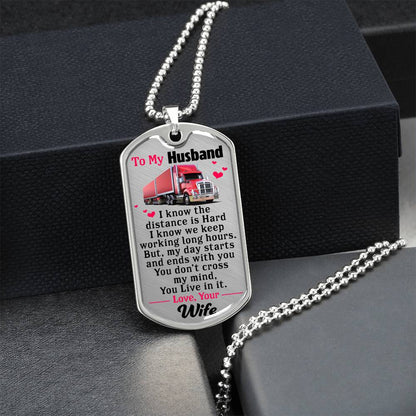 Gift For Hubby - Premium Dog Tag - Army Tag Necklace, Dog Tag Necklace