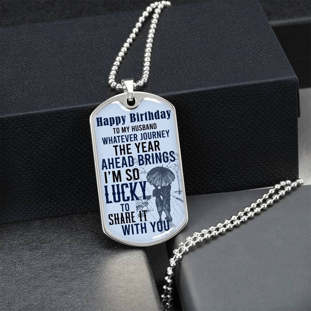 Gift For Husband - Army Tag Necklace, Dog Tag Necklace