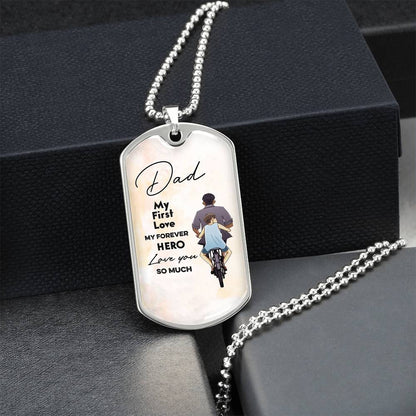 Best Fathers Day Gift Fathers Day Gift For Dad Dog Tag Pendant For Dad - Army Tag Necklace, Dog Tag Necklace