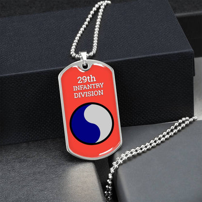 Awesome Dog Tag For 29Th Infantry Division - Army Tag Necklace, Dog Tag Necklace