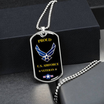 Awesome Airforce Dog Tag - Army Tag Necklace, Dog Tag Necklace