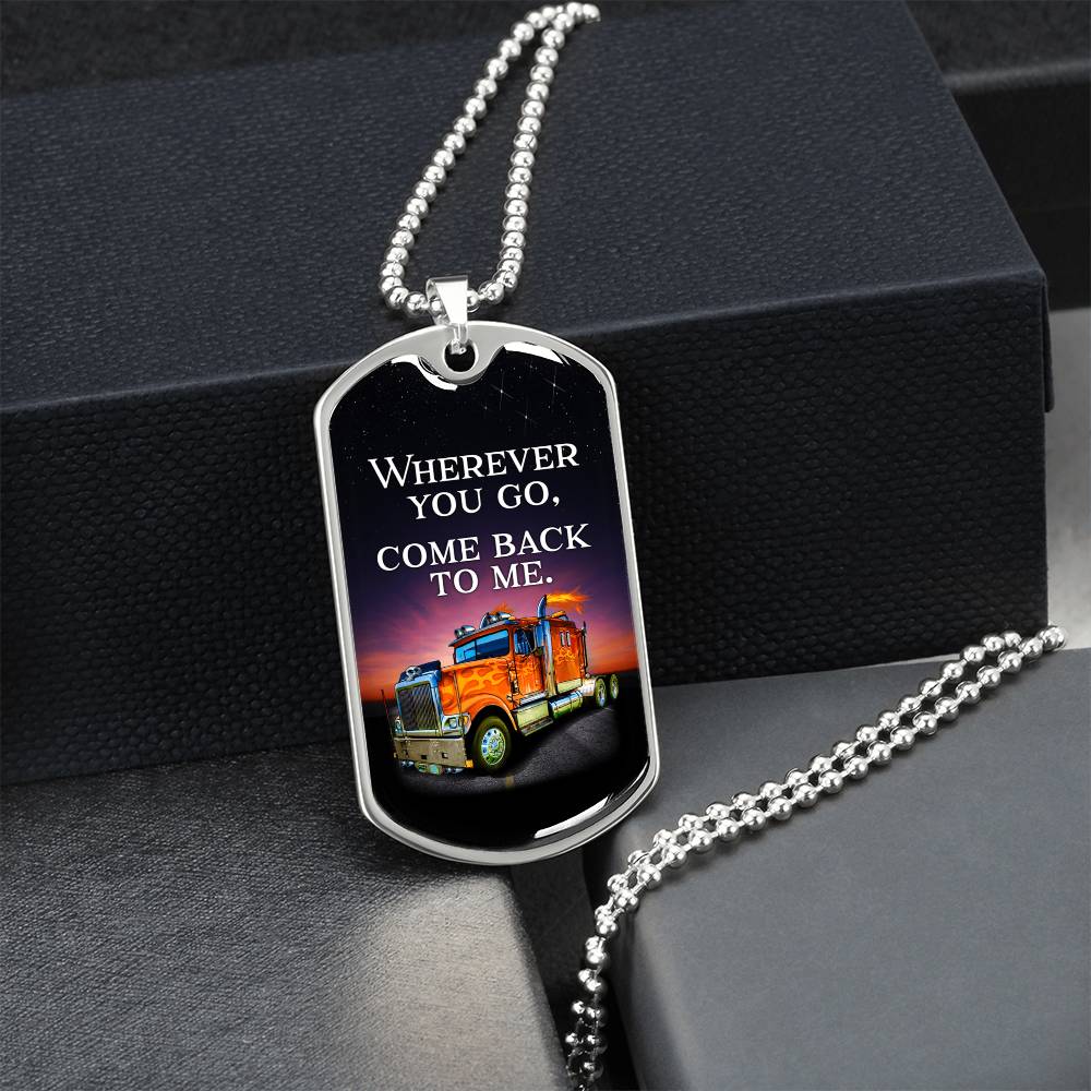 Dog Tag Necklace - Firefighter Prayer, Birthday First Responder Fire Man Fireman Hero Thin Red Line Christian Jewelry Gift - Army Tag Necklace, Dog Tag Necklace