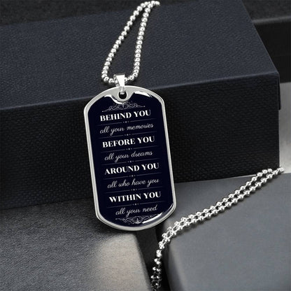 Best Graduation Gift - Army Tag Necklace, Dog Tag Necklace