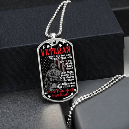 Gift For A Veteran - Premium Dog Tag - Army Tag Necklace, Dog Tag Necklace
