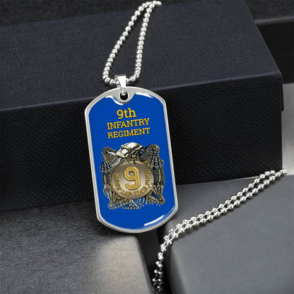 Awesome Dog Tag For 9Th Infantry Regiment - Army Tag Necklace, Dog Tag Necklace