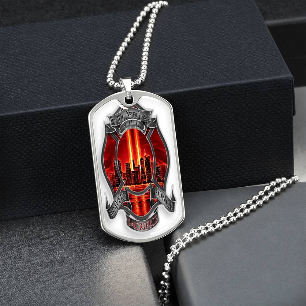 Best Gift For Firefighter - Army Tag Necklace, Dog Tag Necklace