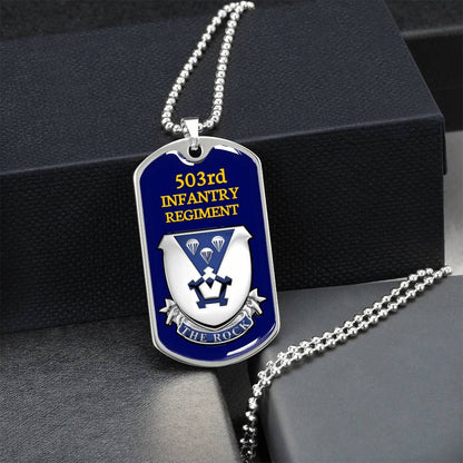 Awesome Dog Tag For 503Rd Infantry Regiment - Army Tag Necklace, Dog Tag Necklace