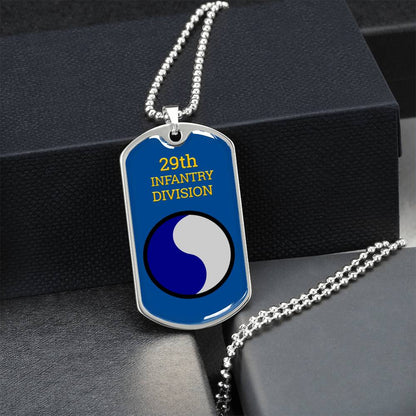 Awesome Dog Tag For 29Th Infantry Division - Army Tag Necklace, Dog Tag Necklace
