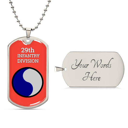 Awesome Dog Tag For 29Th Infantry Division - Army Tag Necklace, Dog Tag Necklace
