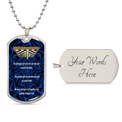 Chess Theme Dog Tag Necklace For Son - Army Tag Necklace, Dog Tag Necklace