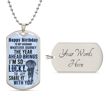 Gift For Husband - Army Tag Necklace, Dog Tag Necklace