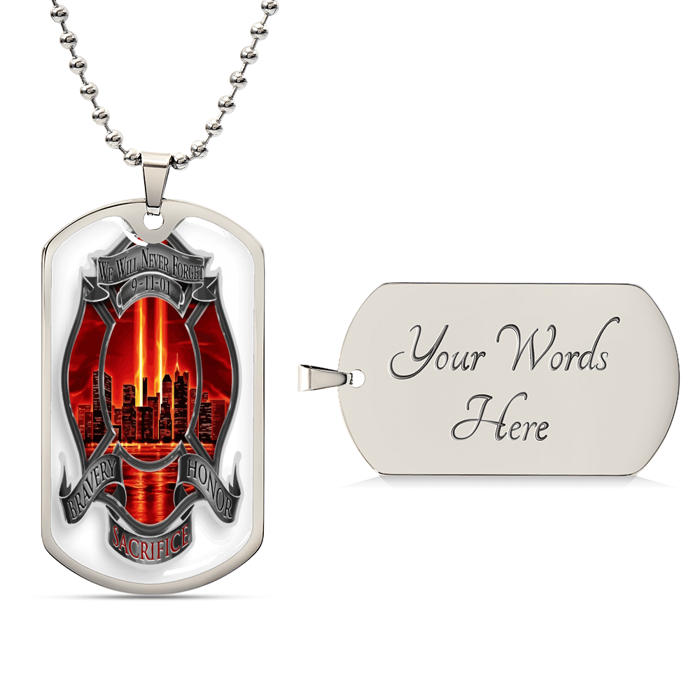Best Gift For Firefighter - Army Tag Necklace, Dog Tag Necklace