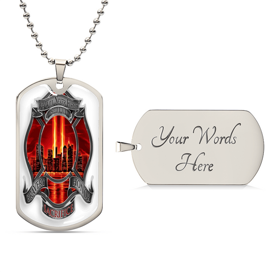 Best Gift For Firefighter - Army Tag Necklace, Dog Tag Necklace