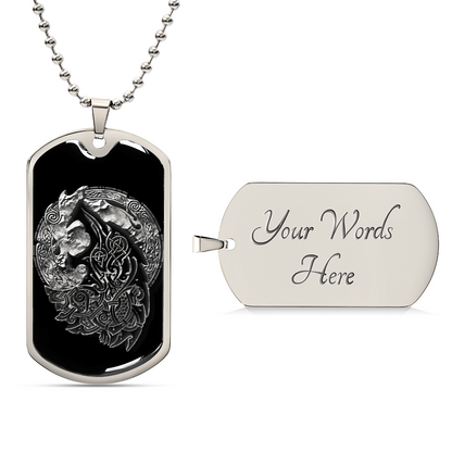 Fenrir Tag - Army Tag Necklace, Dog Tag Necklace
