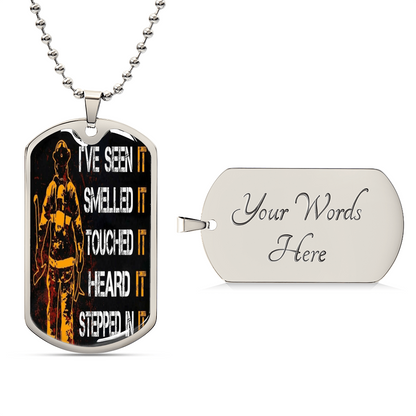 Firefighter Chain - Army Tag Necklace, Dog Tag Necklace