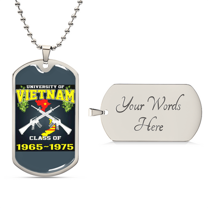 Vietnam Veteran Dog Tag - Army Tag Necklace, Dog Tag Necklace