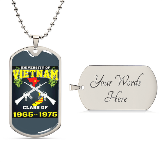 Vietnam Veteran Dog Tag - Army Tag Necklace, Dog Tag Necklace