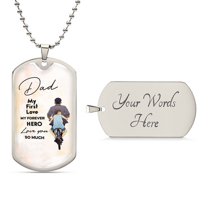 Best Fathers Day Gift Fathers Day Gift For Dad Dog Tag Pendant For Dad - Army Tag Necklace, Dog Tag Necklace