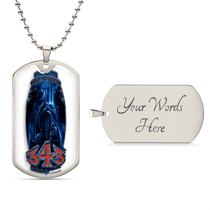 Best Gift For Firefighter - Army Tag Necklace, Dog Tag Necklace