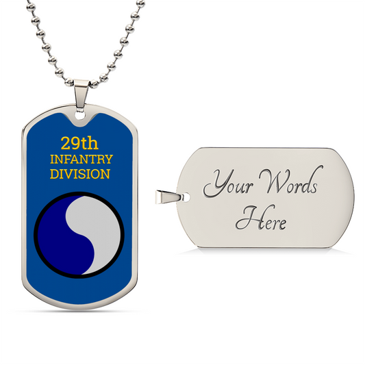 Awesome Dog Tag For 29Th Infantry Division - Army Tag Necklace, Dog Tag Necklace