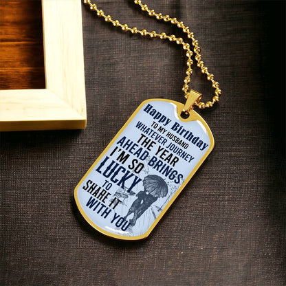 Gift For Husband - Army Tag Necklace, Dog Tag Necklace