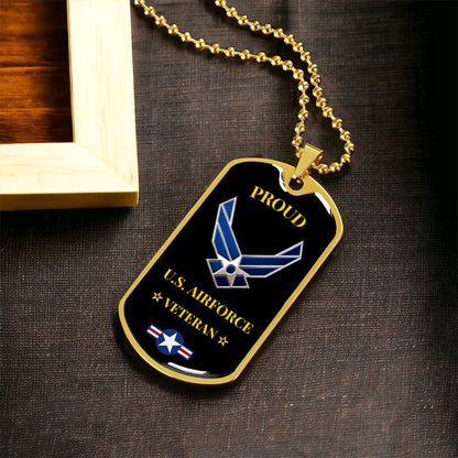 Awesome Airforce Dog Tag - Army Tag Necklace, Dog Tag Necklace