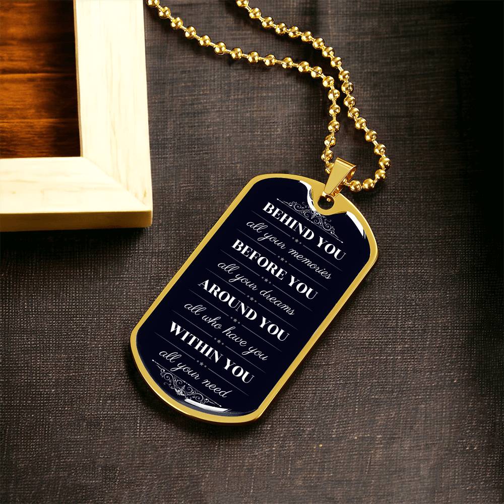 Best Graduation Gift - Army Tag Necklace, Dog Tag Necklace