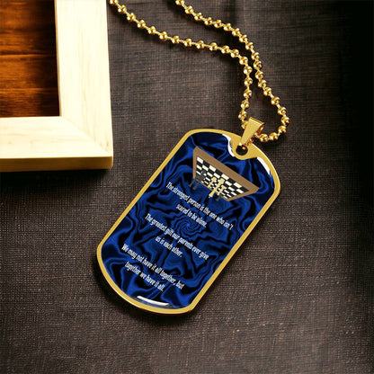 Chess Theme Dog Tag Necklace For Son - Army Tag Necklace, Dog Tag Necklace