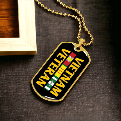 Vietnam Veteran Dog Tag - Army Tag Necklace, Dog Tag Necklace