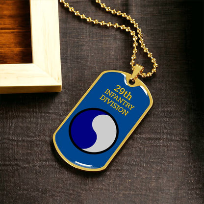 Awesome Dog Tag For 29Th Infantry Division - Army Tag Necklace, Dog Tag Necklace