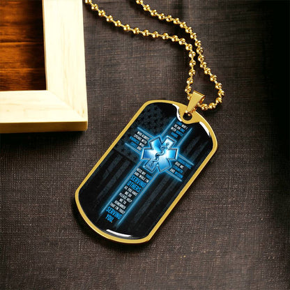Ems Wreath Sign - Army Tag Necklace, Dog Tag Necklace
