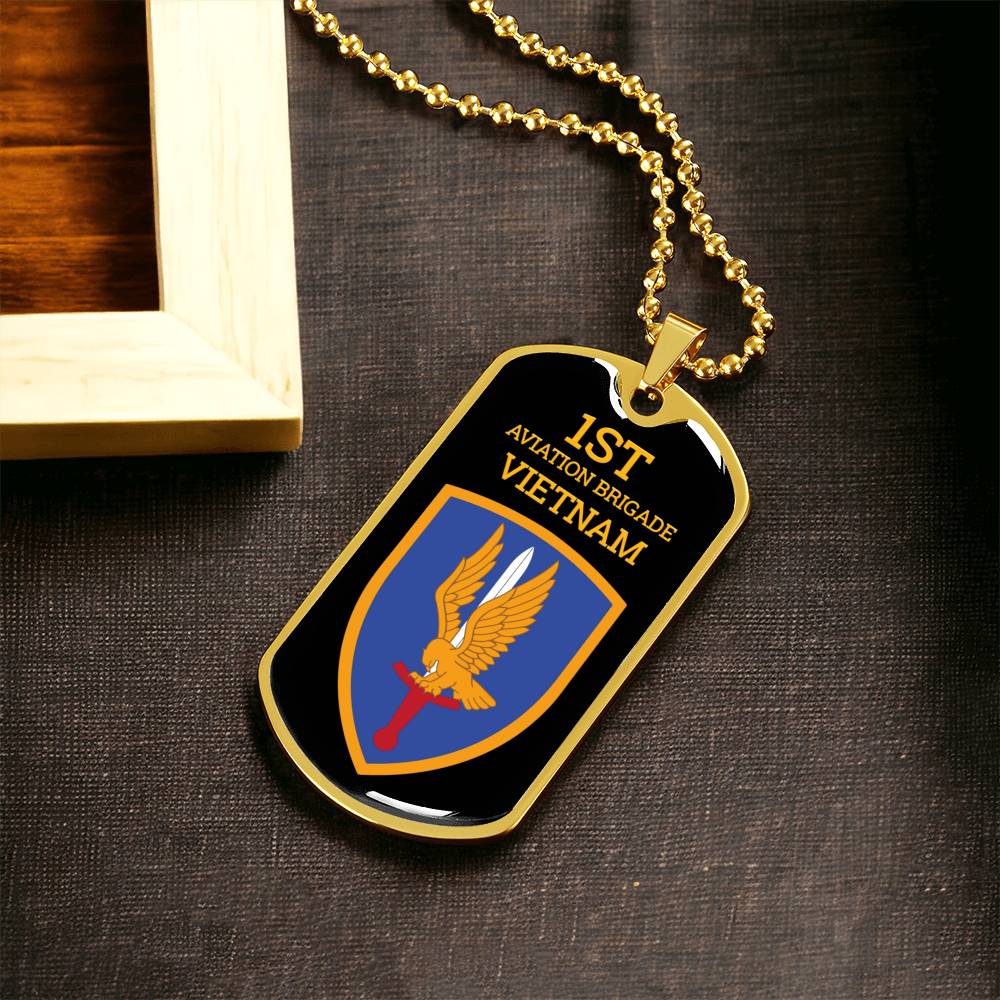 Awesome Dog Tag For 1St Aviation Brigade - Army Tag Necklace, Dog Tag Necklace