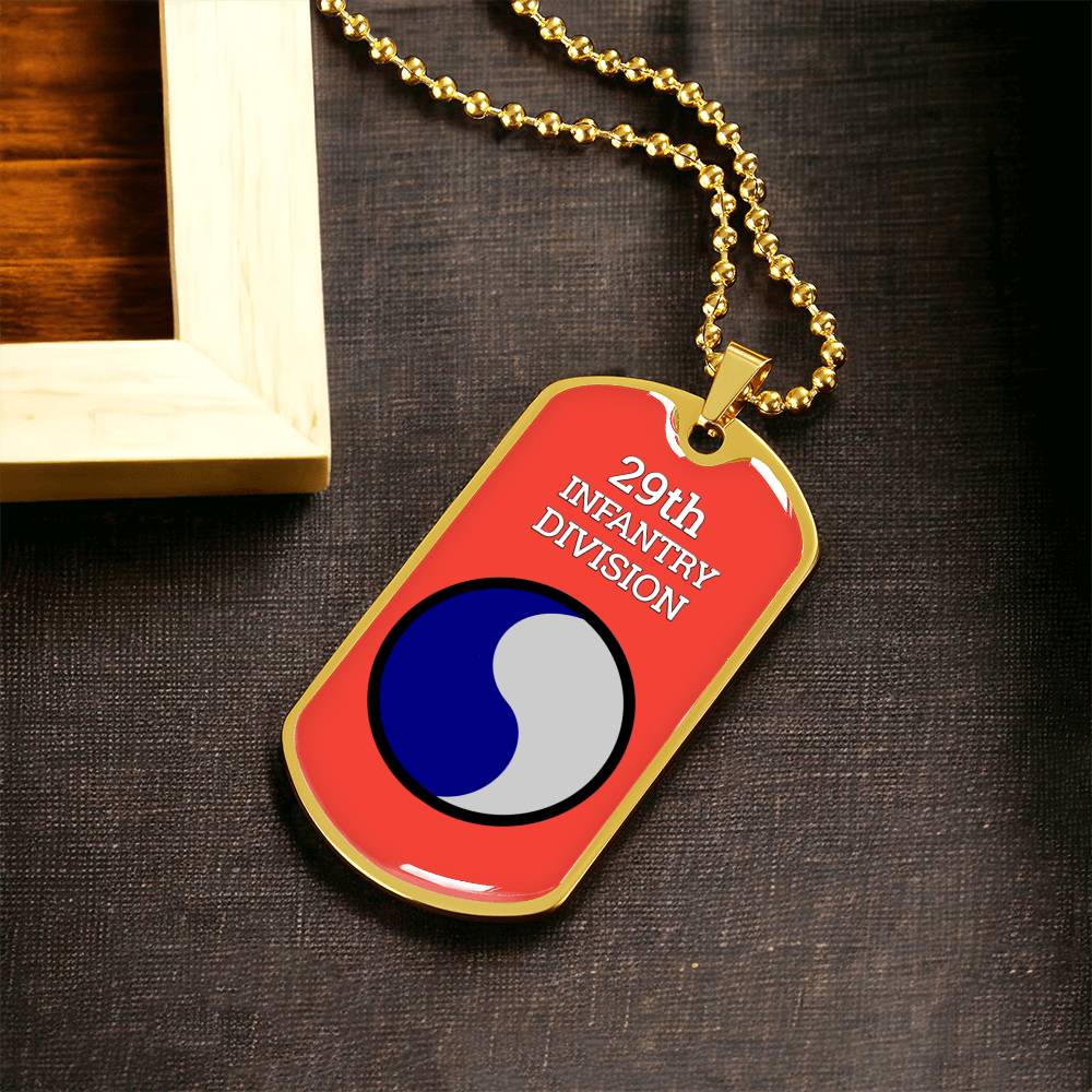 Awesome Dog Tag For 29Th Infantry Division - Army Tag Necklace, Dog Tag Necklace