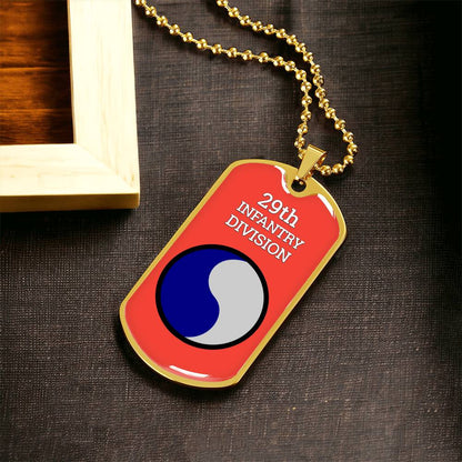 Awesome Dog Tag For 29Th Infantry Division - Army Tag Necklace, Dog Tag Necklace