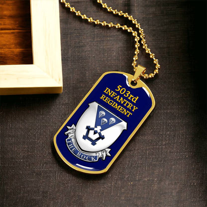 Awesome Dog Tag For 503Rd Infantry Regiment - Army Tag Necklace, Dog Tag Necklace