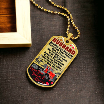 Dog Tag Necklace Gift - Driver Profession - Driver Husband Gift - Gift From Wife - Driver's Wife - Driver Jobs - Army Tag Necklace, Dog Tag Necklace