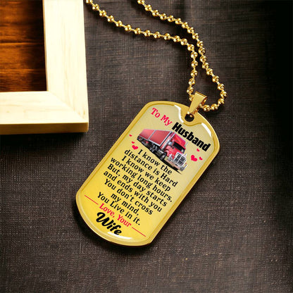 Gift For Hubby - Premium Dog Tag - Army Tag Necklace, Dog Tag Necklace