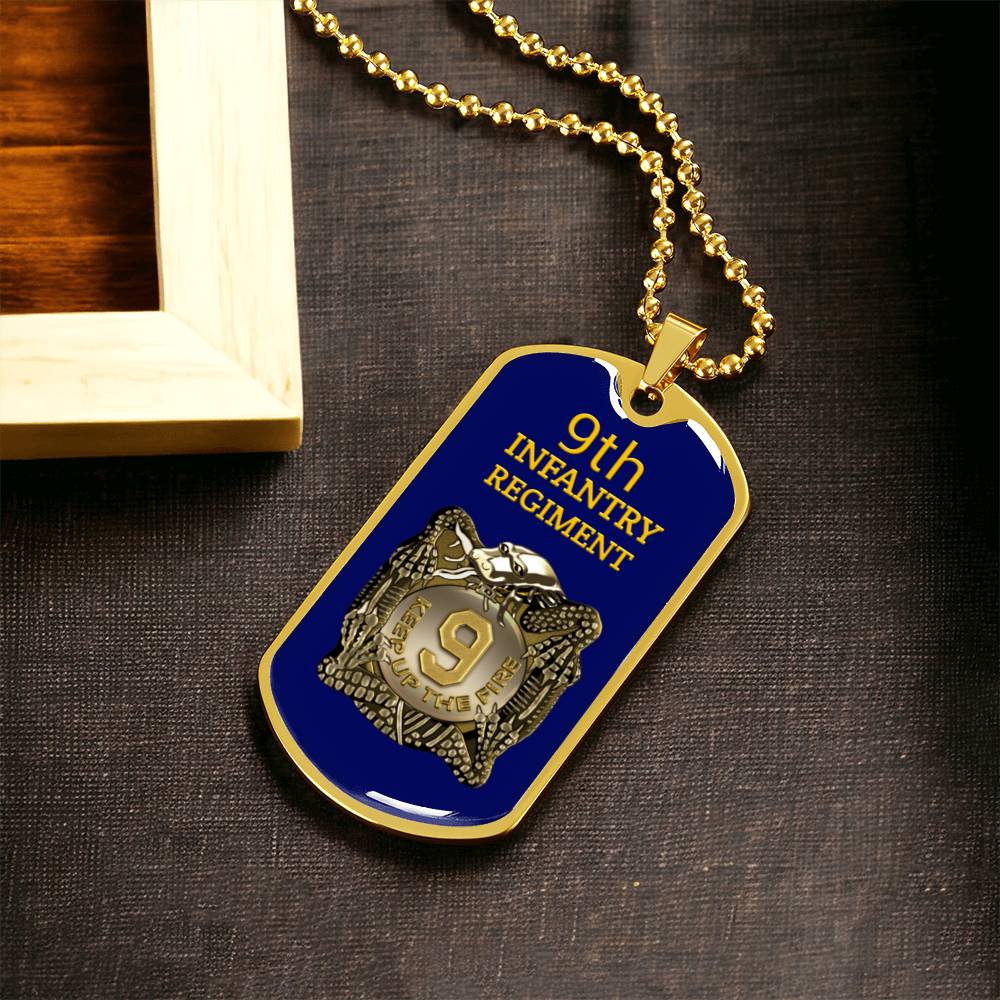 Awesome Dog Tag For 9Th Infantry Regiment - Army Tag Necklace, Dog Tag Necklace