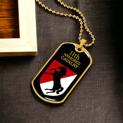 Awesome Dog Tag For 11Th Armored Cavalry - Army Tag Necklace, Dog Tag Necklace